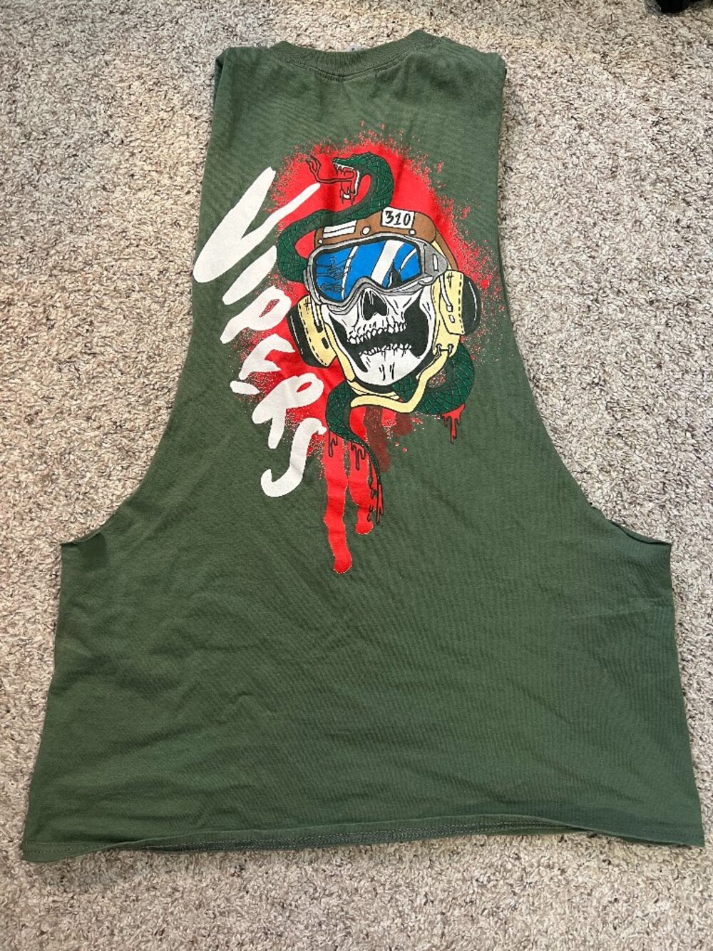 USAF 310th Fighter Squadron "Vipers" Cut Off Tank Top